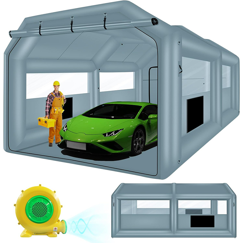 XHYCPY Inflatable Spray Booth with One Blower 1100W, Airbrush Paint Booth Blow up Tents for Camping Auto Car Parking Workstation Club