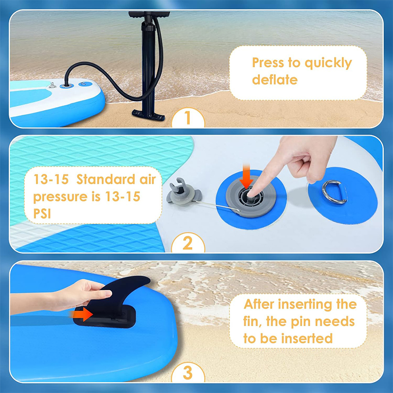 XHYCPY Inflatable Stand Up Paddle Board for Adult- 10'4" x 31" x 6" Ultra-Light SUP Paddleboard with Non-Slip Deck and Paddle Board Accessories Fins, Adjustable Paddle, Pump, Backpack, Leash