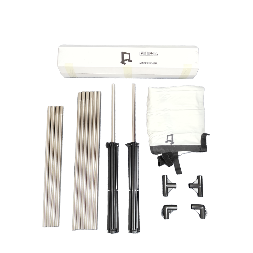 Projector Screen with Stand 120 inch Outdoor Indoor Projector Screen 16:9 4K HD Portable Rear Front Projection Movie Screen with Carry Bag for Home Theater Backyard Movie Night