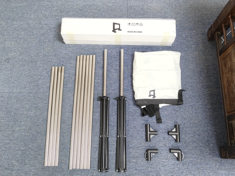 Projector Screen with Stand 120 inch Outdoor Indoor Projector Screen 16:9 4K HD Portable Rear Front Projection Movie Screen with Carry Bag for Home Theater Backyard Movie Night