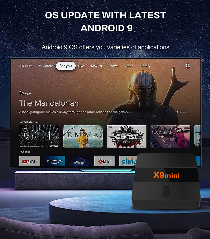 X9 mini S905 Android 9.0 1G+8G Set Top Box