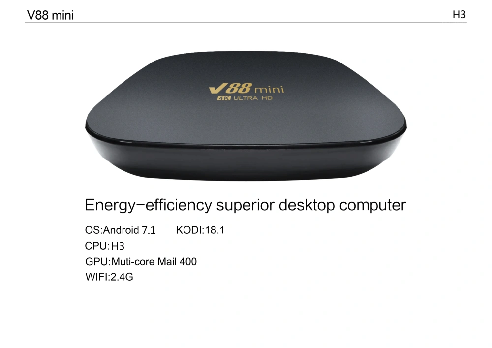 V88mini H3 android7.1 1+8G Set Top Box