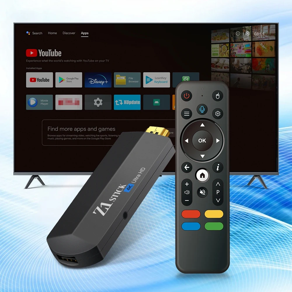 Tv stick 4k ATV stick new model smart player Z1 Stick Google certified android tv box  iptv free test iptv subscription fire