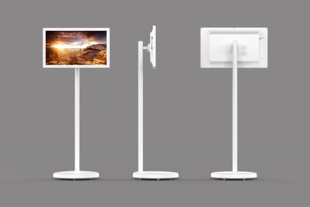 Portable 21 Inch Wireless Android LCD Monitors for Work Studying Workout Game/ Floor Standing Smart TV Television