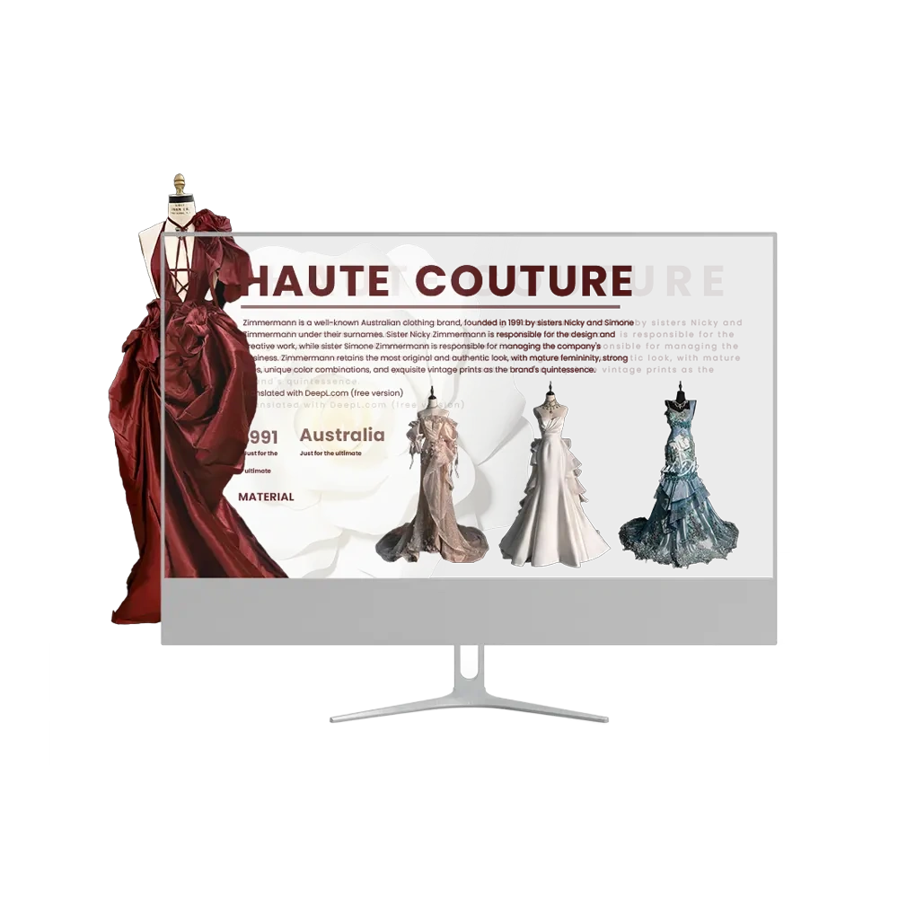 30-Inch Transparent LCD Desktop Display with Touchscreen for Retail ...