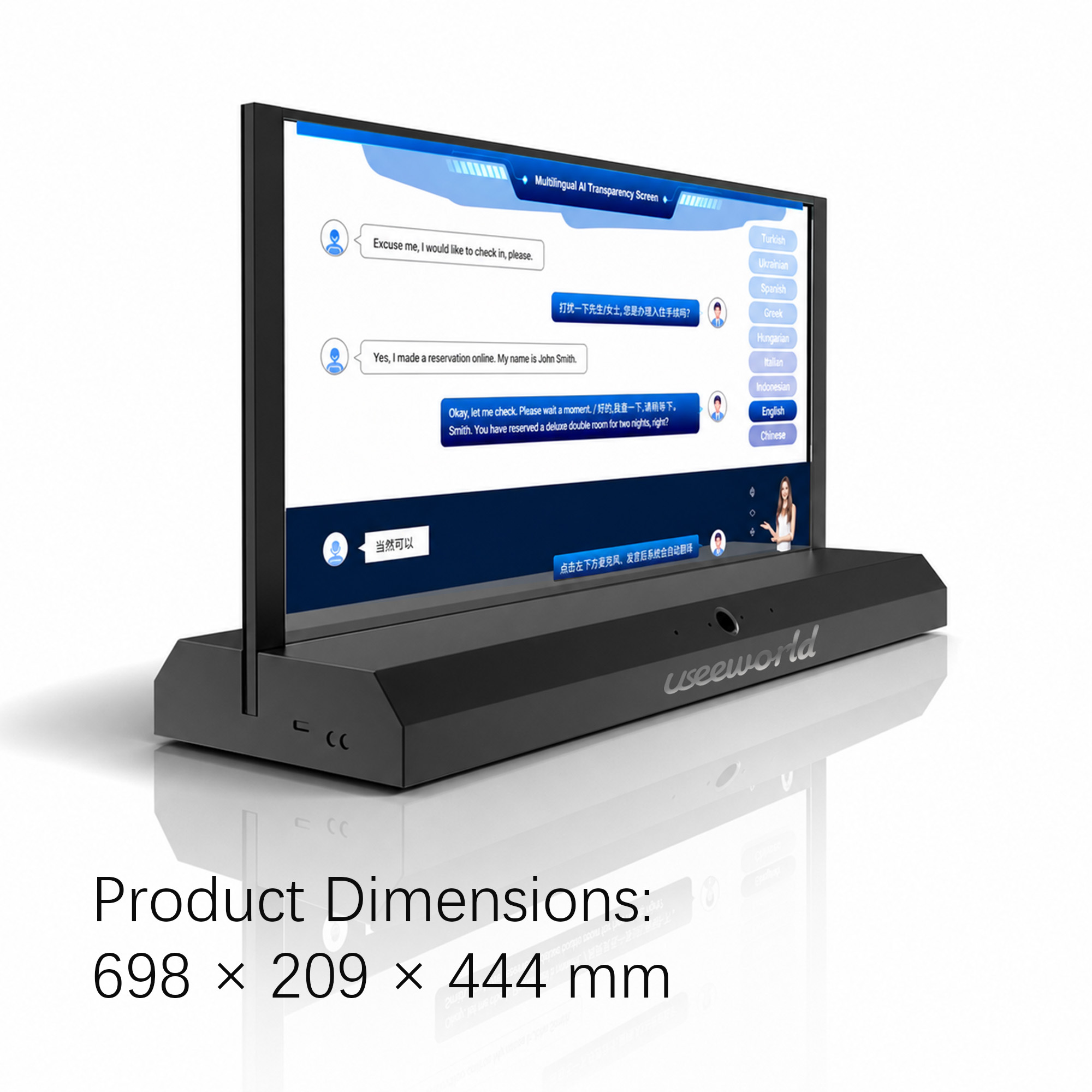 30-inch OLED Transparent Display Specification Sheet