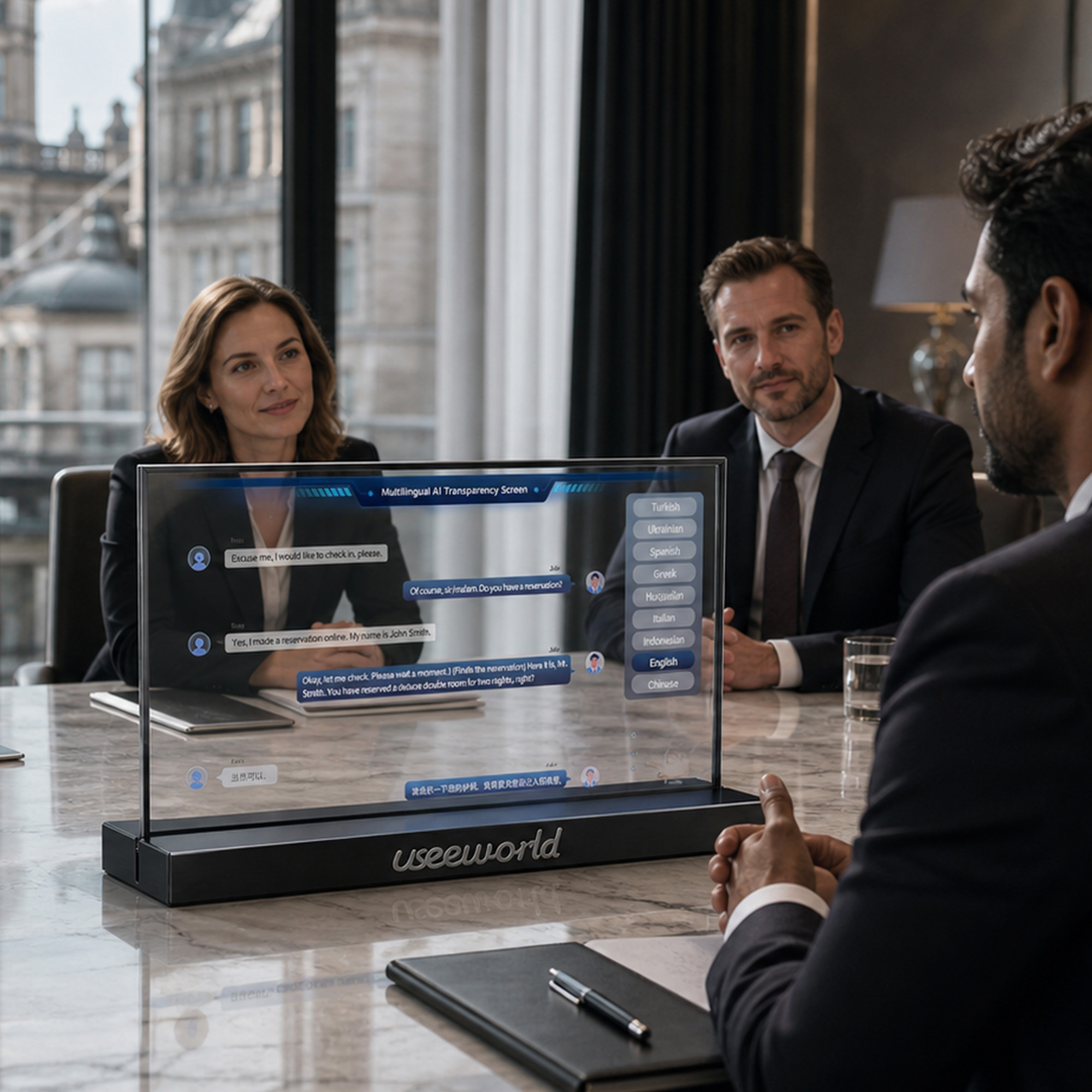 30-inch OLED Dual-Sided Transparent Display
