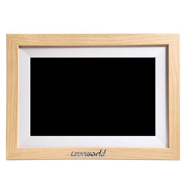 10-Inch Digital Photo Frame – Walnut Wood Grain