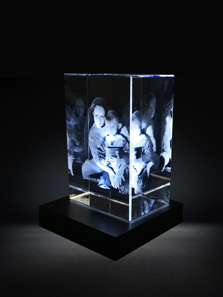 Thanks Mom with Custom Mother's Day Gifts 3D Crystal Rectangle