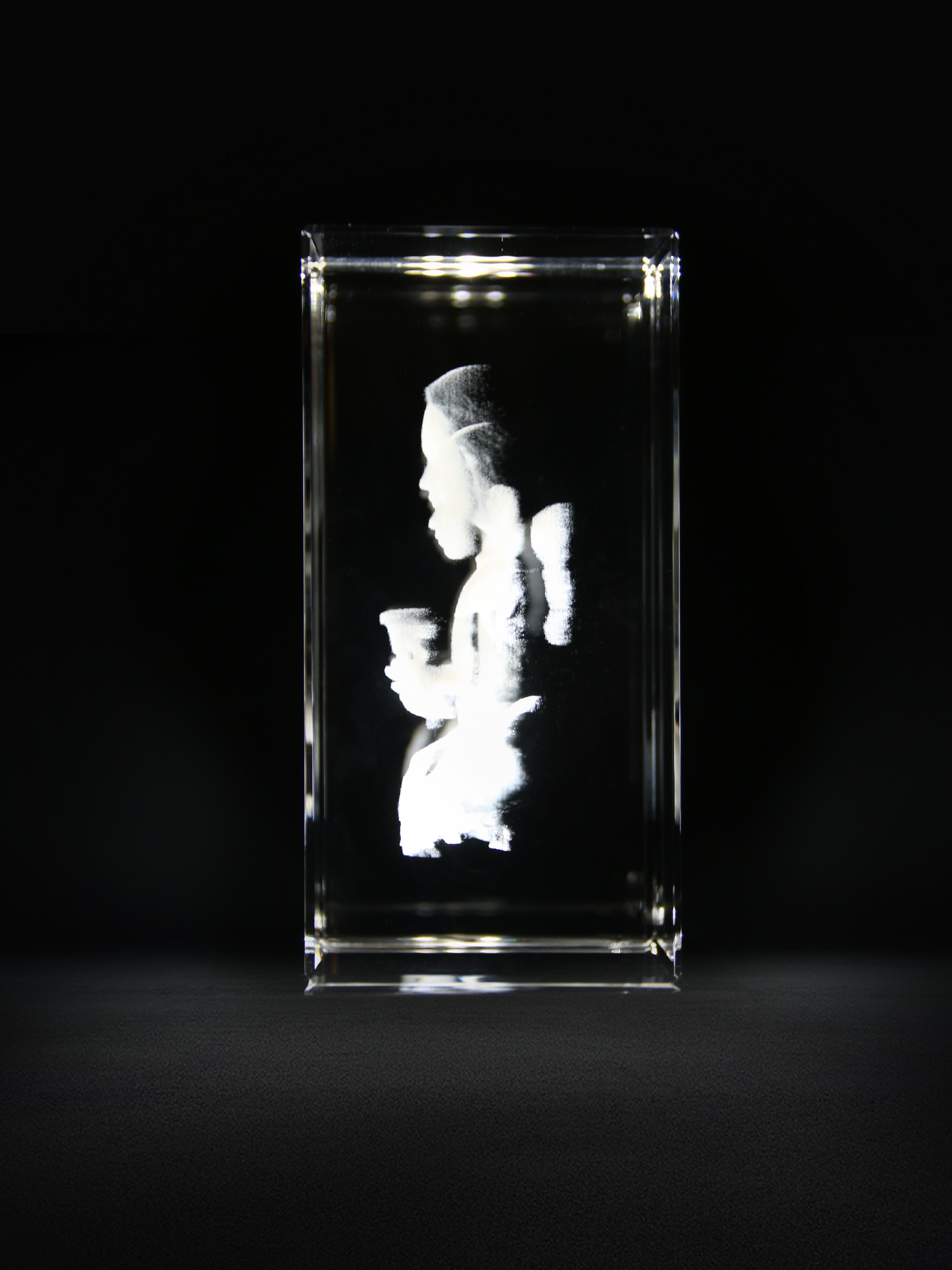 Thanks Mom with Custom Mother's Day Gifts 3D Crystal Rectangle