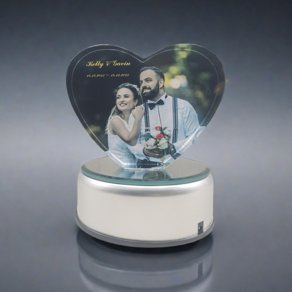 Customized Glass Gifts Photo Valentines Gift Great Anniversary Gift Ideas for 10th Anniversary