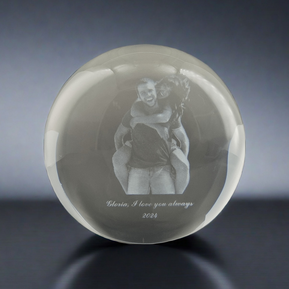 Engraved Valentines Gifts 3D Glass Images in Globe 3D Hologram Surprise Gfts Family Gifts Exchange Ideas