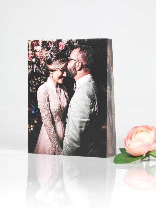 Personalized Anniversary Wedding Color-Printed Crystal Portrait Gifts Surprise Gift for Your Love