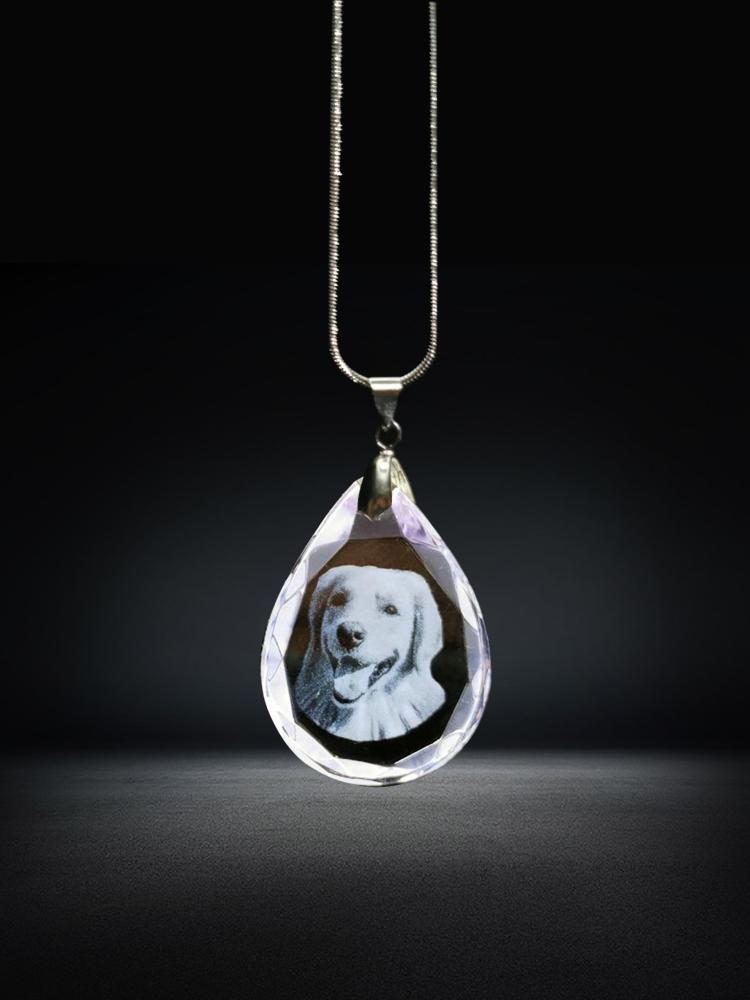 Personalized Pets Gifts Customized Crystal Jewelry Engraved Necklace First Surprise Gift for Girlfriend