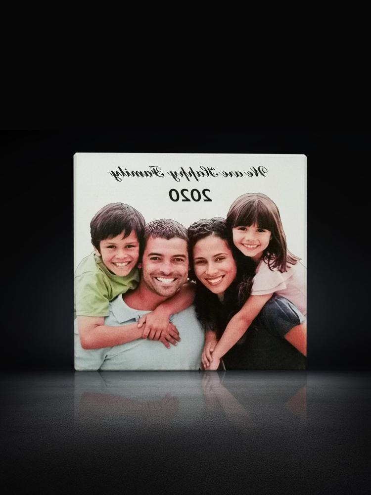 Family Photo Frame Cube Glass Picture Gifts Customized with Your Own Photo