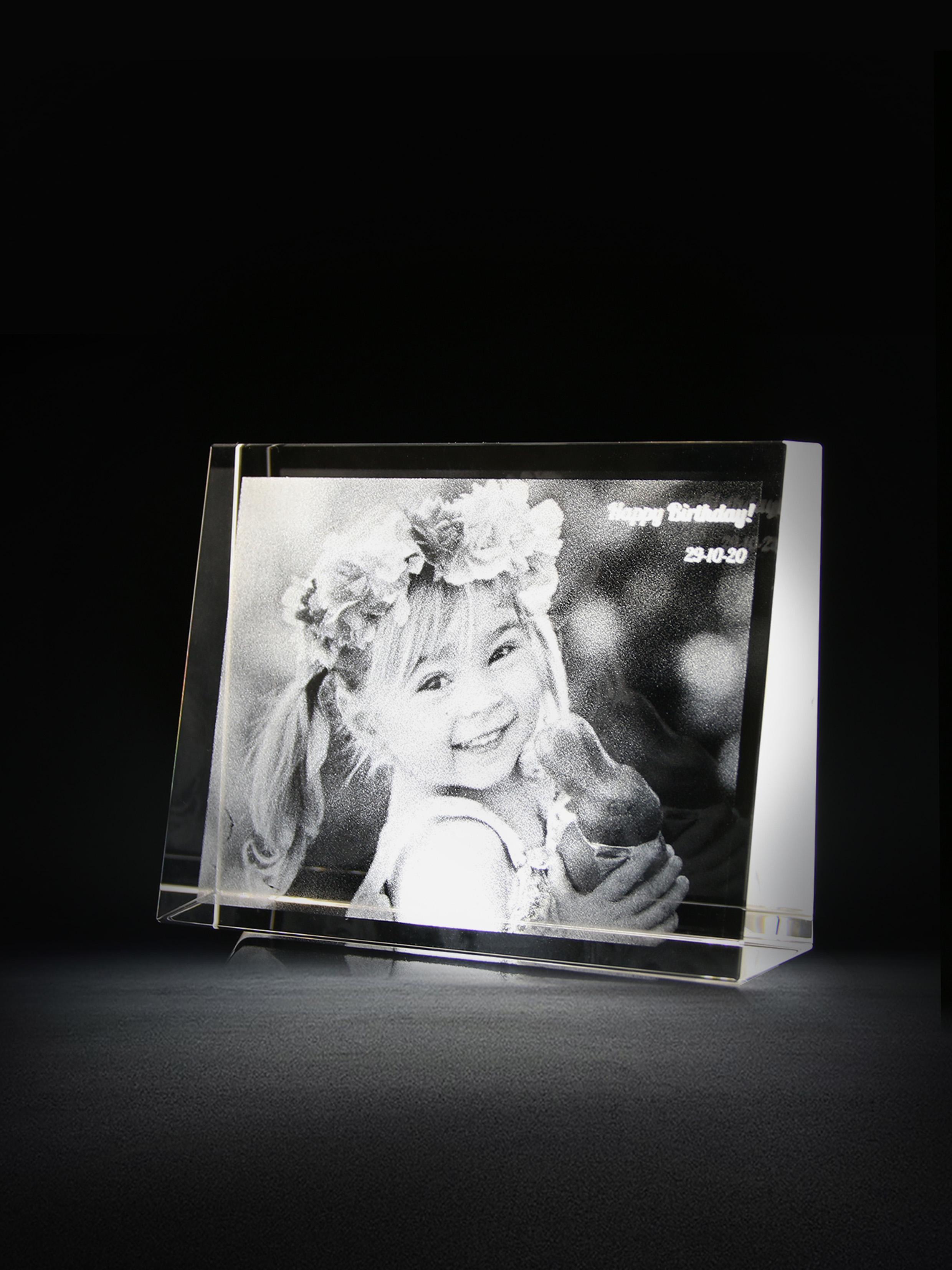Family Holiday Birthday Anniversary Photo Landscape Unique Custom Gifts for Kids Crystal Memento