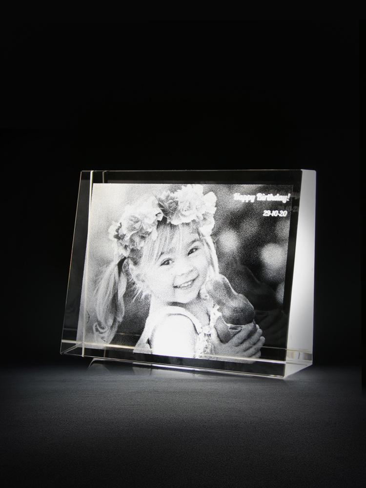 Family Holiday Birthday Anniversary Photo Landscape Unique Custom Gifts for Kids Crystal Memento
