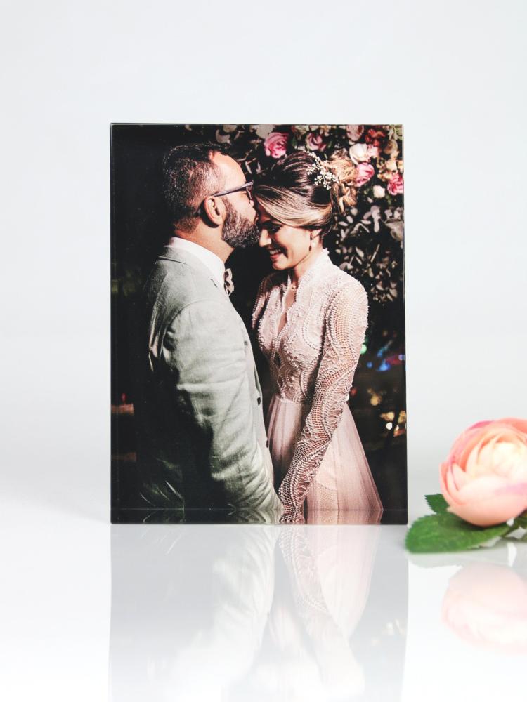 Personalized Anniversary Wedding Color-Printed Crystal Portrait Gifts Surprise Gift for Your Love