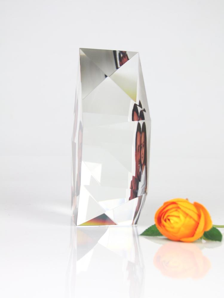 Crystal Personalized Father's Day Gifts Custom Photo Frame Color-Printed Crystal Prestige