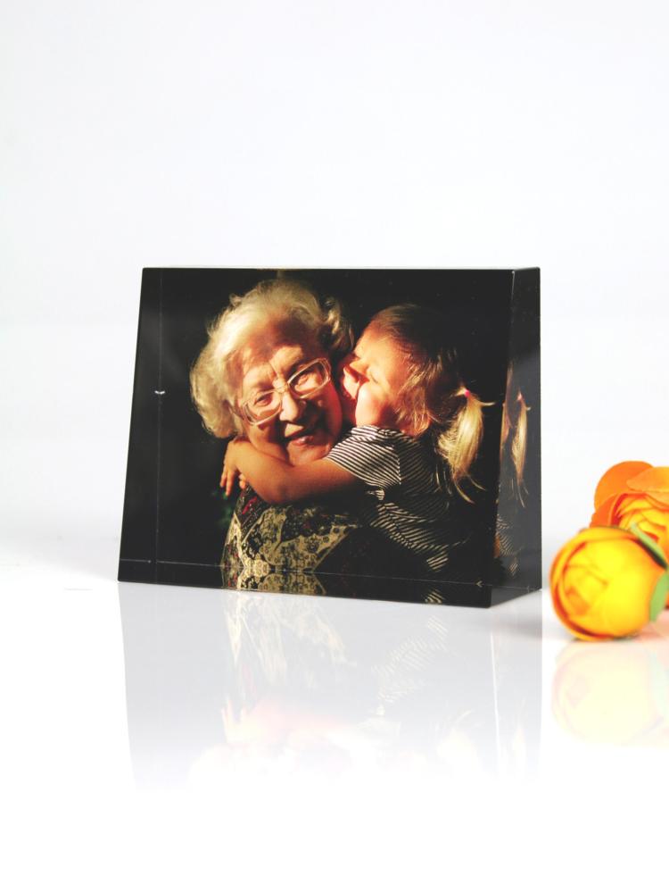 Crystal Rectangle Photo Frame Custom Unique Family Anniversary Gifts Use Your Photo