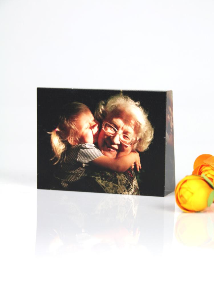 Crystal Rectangle Photo Frame Custom Unique Family Anniversary Gifts Use Your Photo