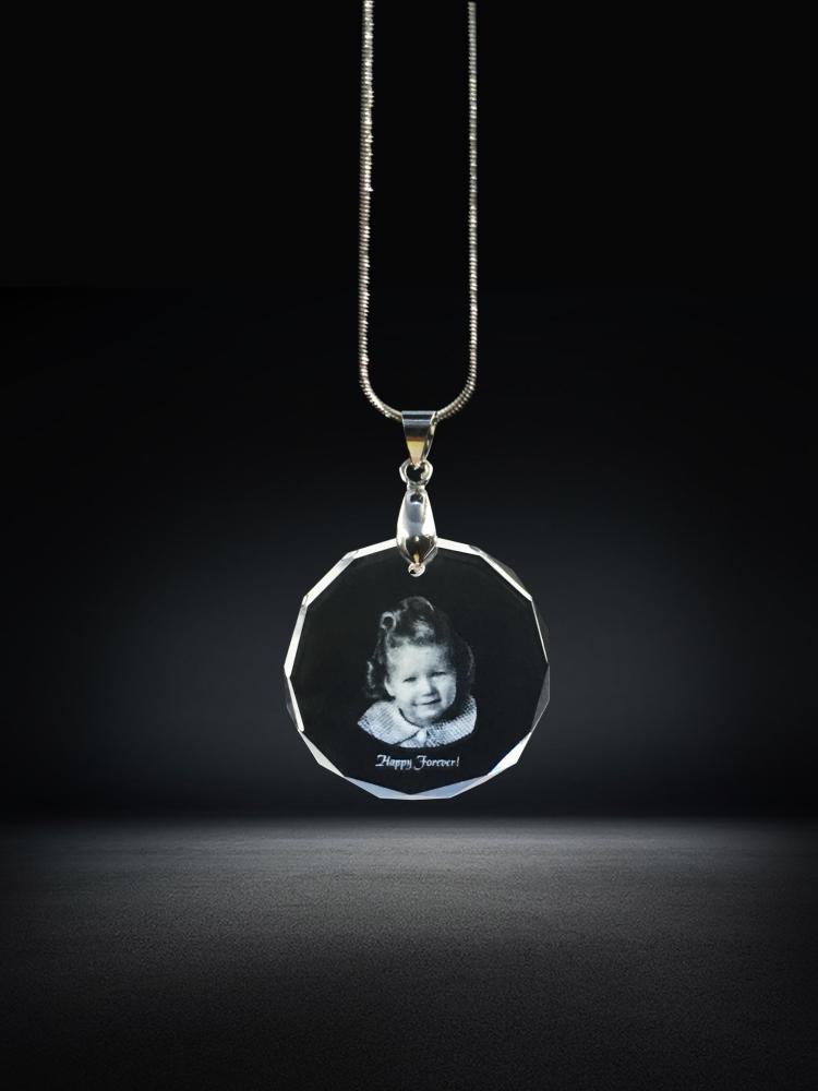 2D  Crystal Glass Picture Custom from Photo Creative Birthday Anniversary Valentine's Gift for Love