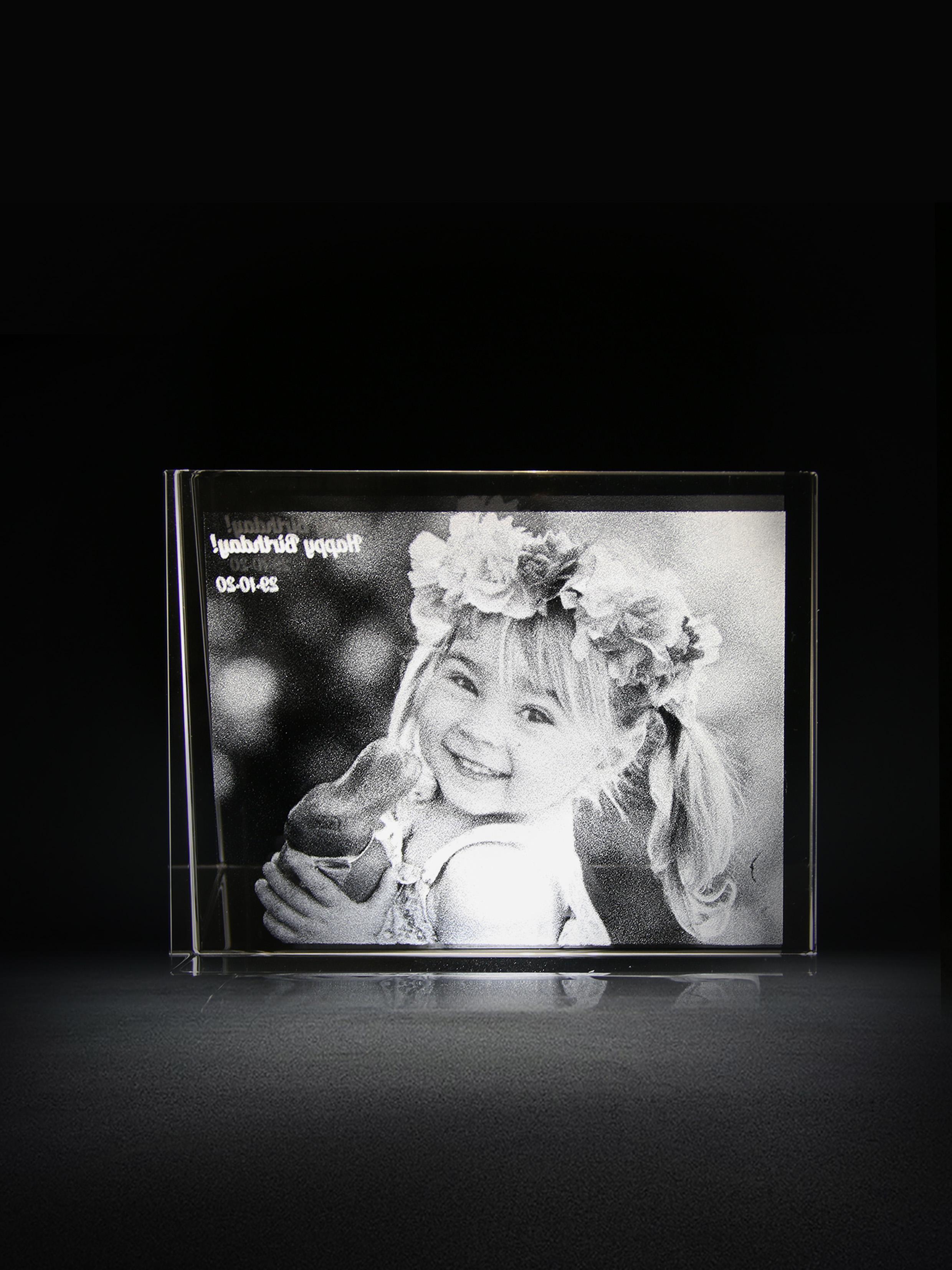 Family Holiday Birthday Anniversary Photo Landscape Unique Custom Gifts for Kids Crystal Memento
