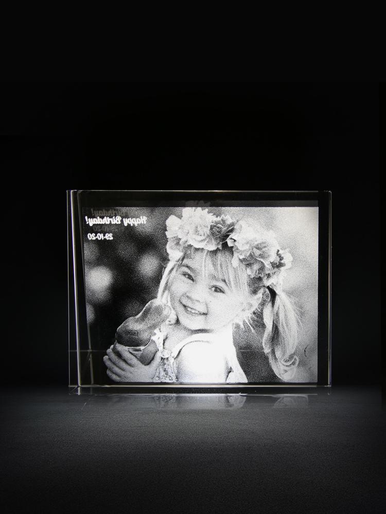 Family Holiday Birthday Anniversary Photo Landscape Unique Custom Gifts for Kids Crystal Memento