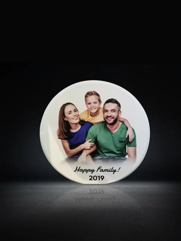 Customized Color printed Crystal Gifts Personalized Family Photo Surprise Gifts for Your Family