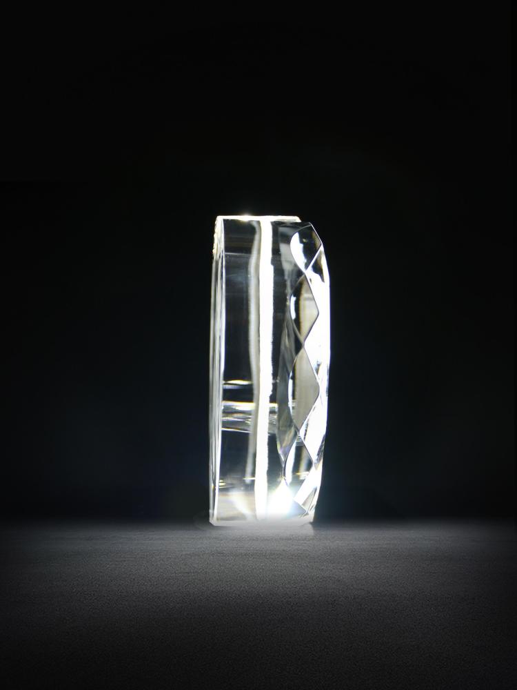 Personalized Own Photo Frame 2D Face Crystal Heart for Father's Day Gifts 3D Picture in Crystal Heart