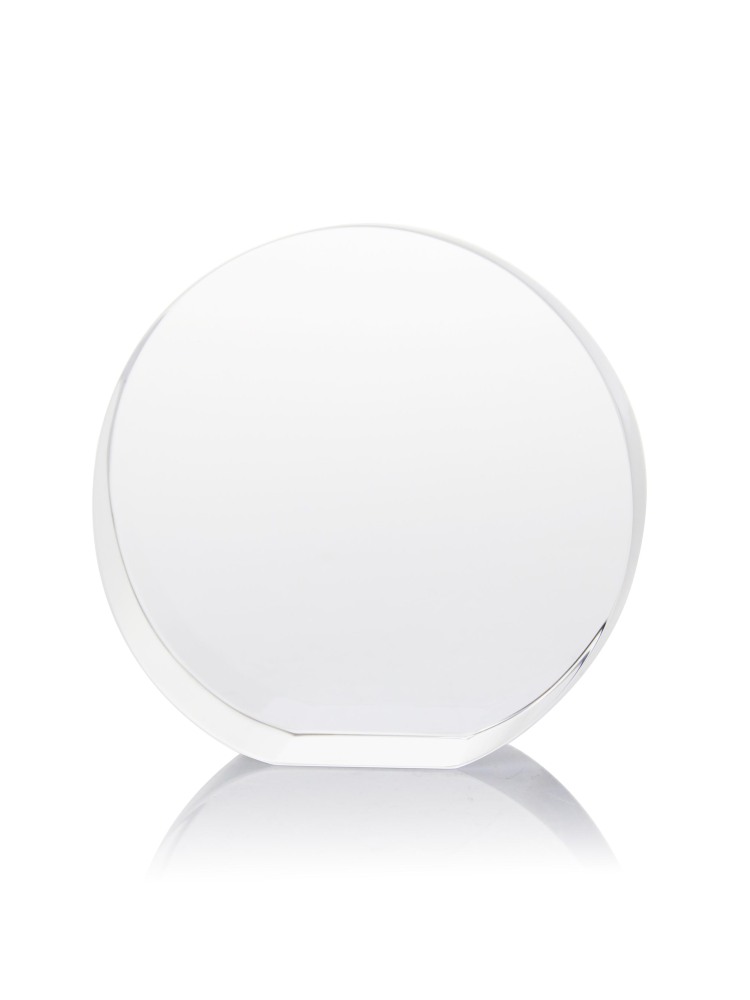 Custom 10 Years of Service Crystal Anniversary Circle Gift for Teacher