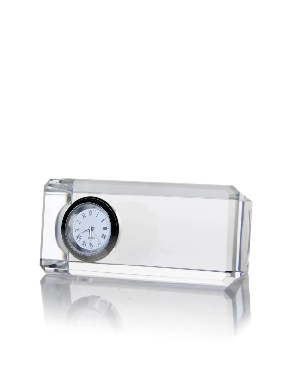 Crystal Rectangle Clock Custom Nursing School Graduation Gift