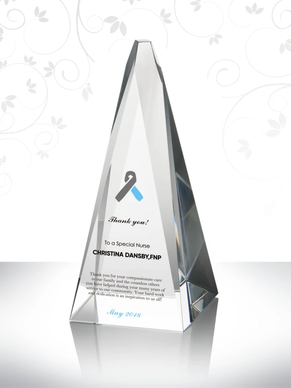 Custom Crystal Peak Inspiring Nurse Appreciation Gift