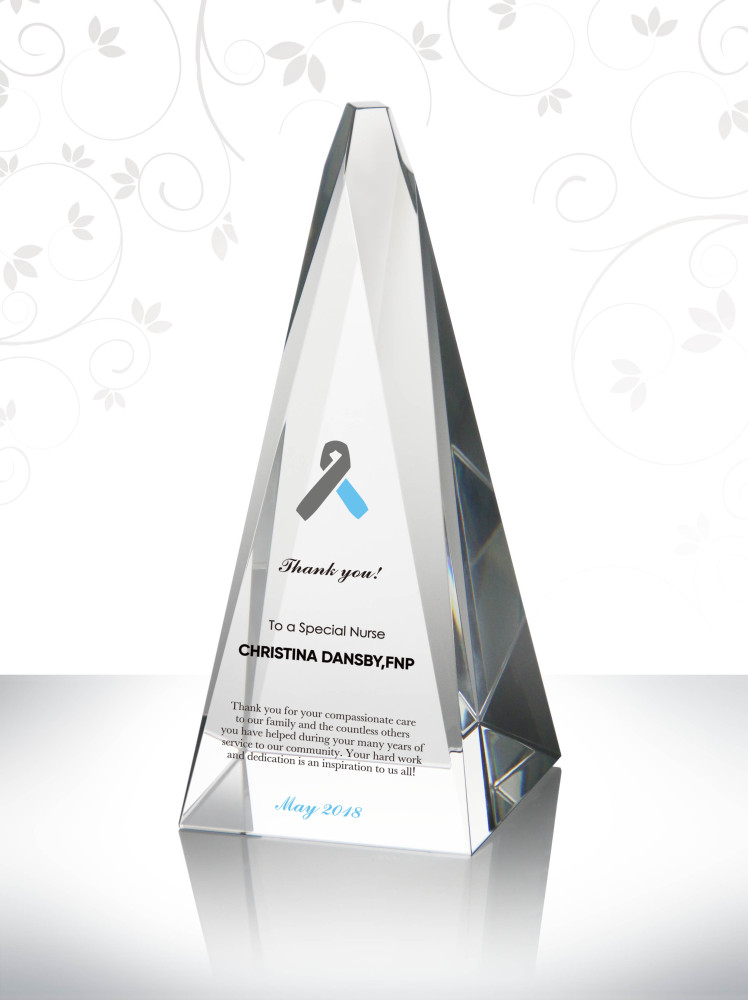 Custom Crystal Peak Inspiring Nurse Appreciation Gift