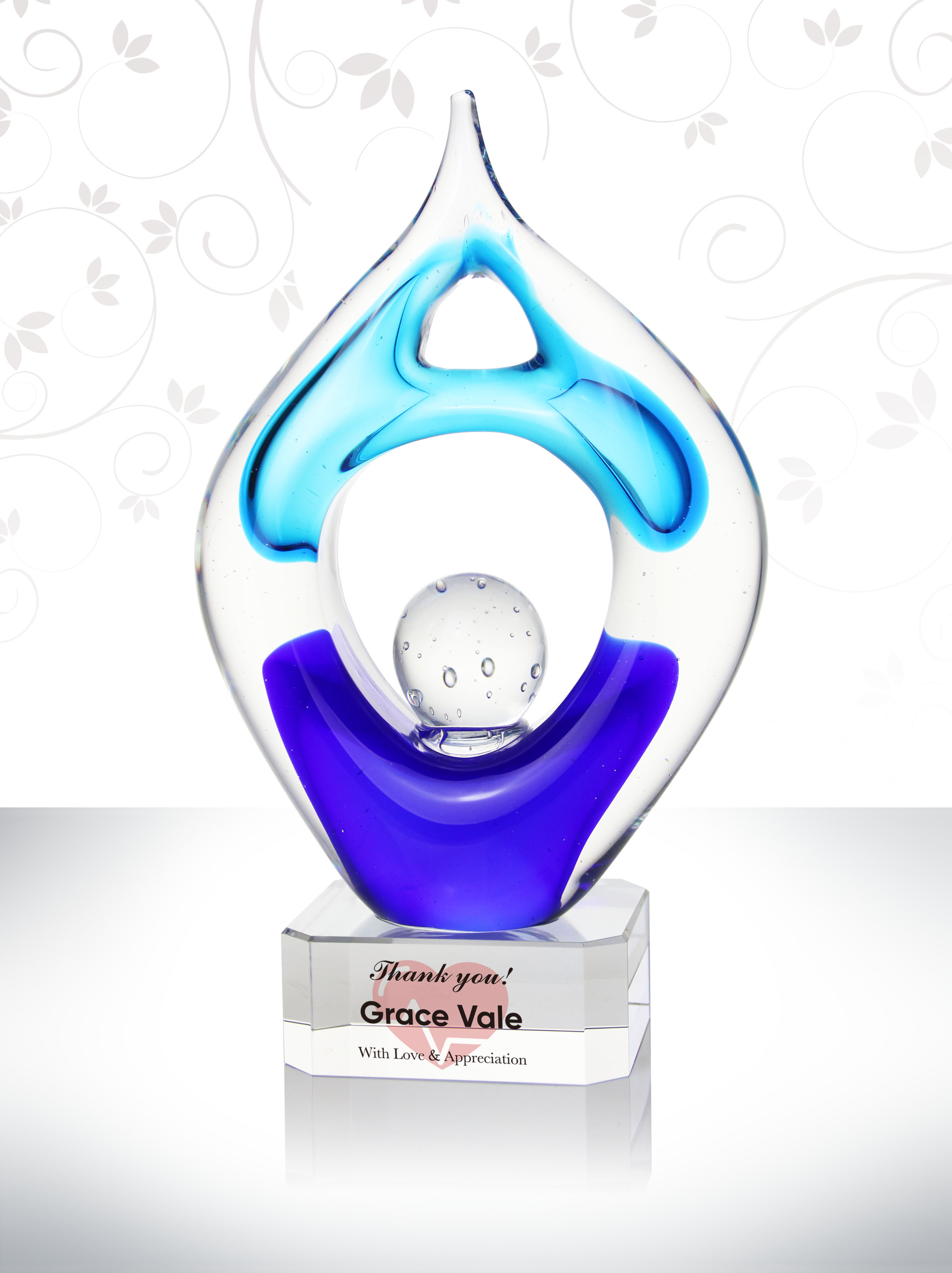 Crystal Art Glass Gift for Nurse to Show Your Appreciation with Custom Heartfelt Messages