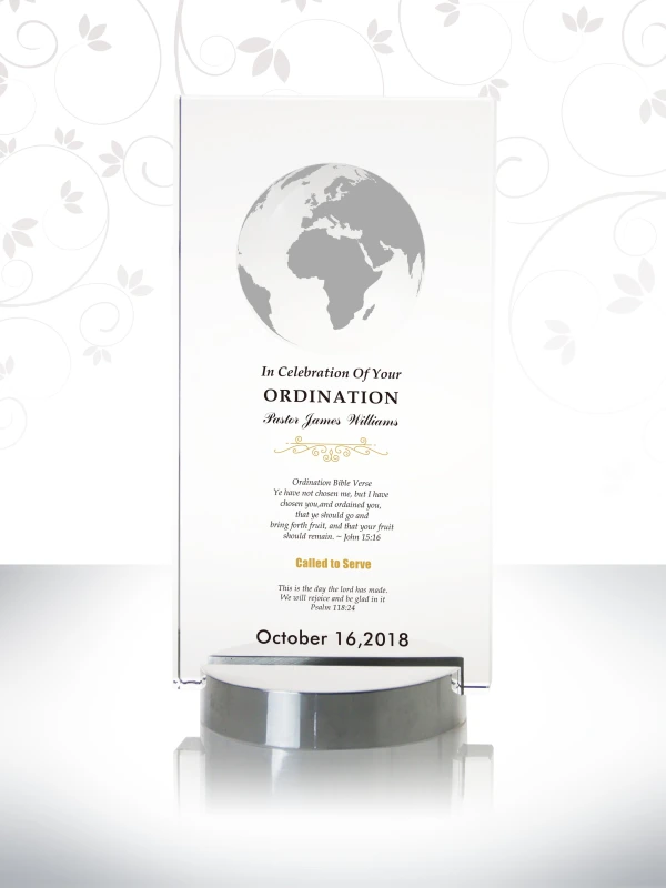 “Called To Serve” Ordination Gifts Custom Retangle Pastor Anniversary Gifts Happy Pastor Anniversary Ideas