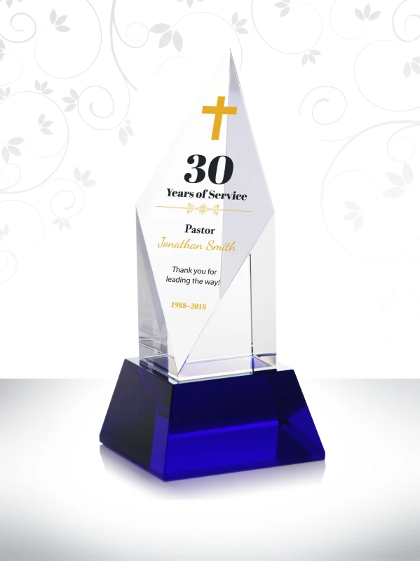 Pastoral Diamond  Anniversary Plaque Award Ideas for Pastor Anniversary Programs Pastor Celebration Mementos