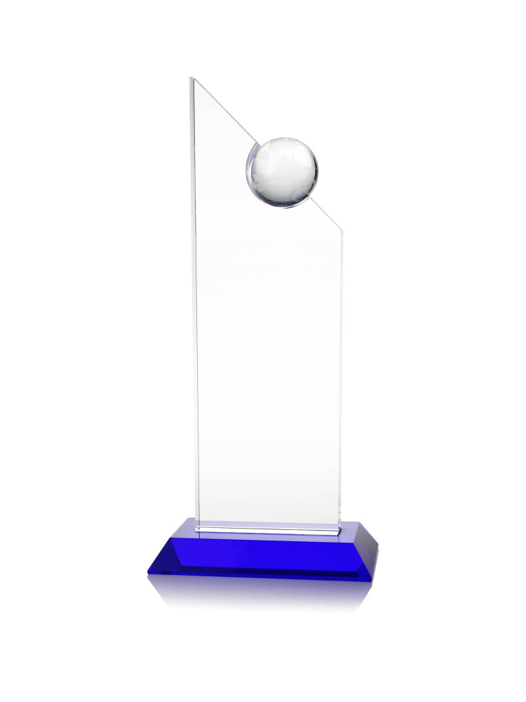 Clear Crystal with Blue Base Thank You Appreciation Gift for Nurse's Dedication