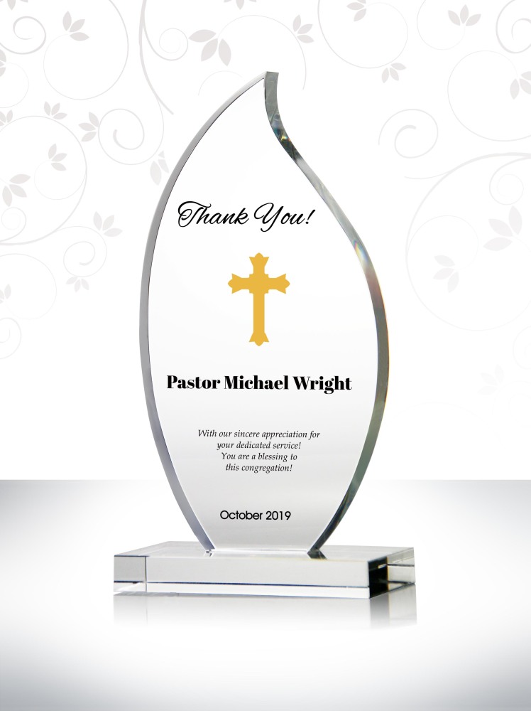 Personalized Appreciation Gift to Thank You Pastor Best Crystal Gift to Give Your Pastor Unique Pastor Appreciation Ideas