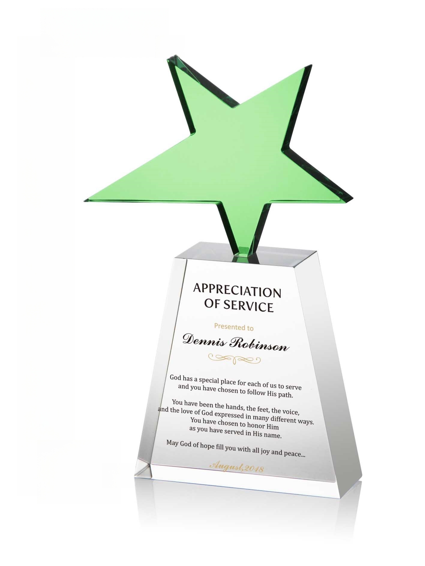 Pastor Appreciation Plaque Tribute to Pastor Custom Crystal Plaque for Happy Pastor Appreciation Month