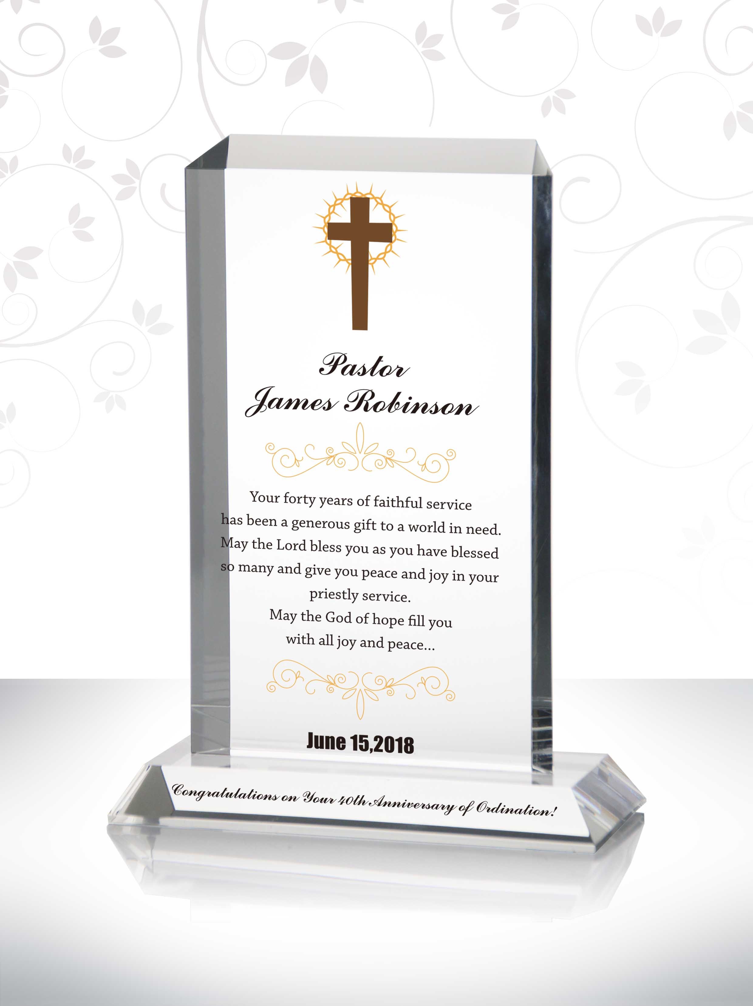 Pastor Anniversary Tribute Unique Custom Anniversary Presents Celebration Pastor's Appreciation Sunday Ideas