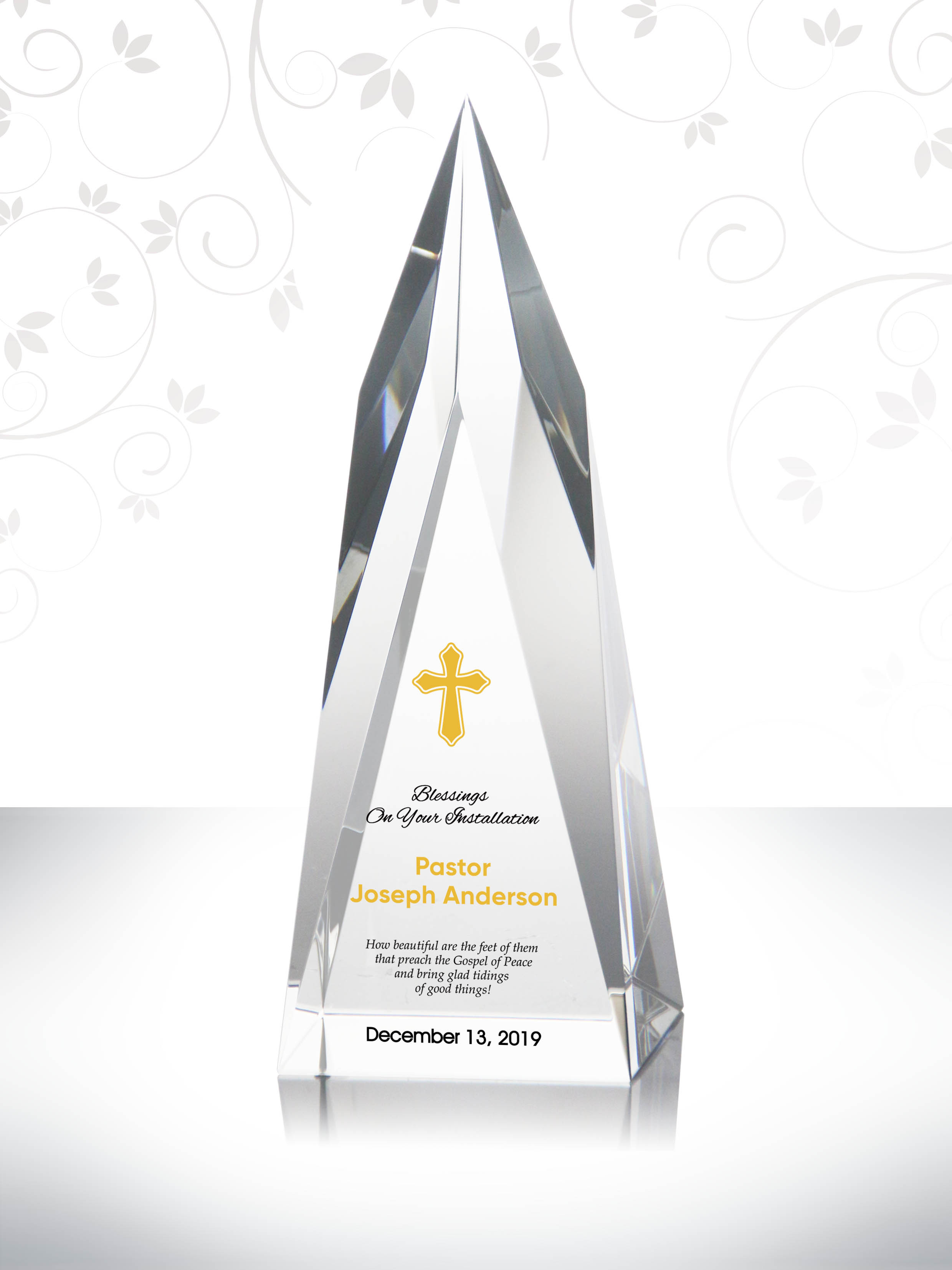 Pastor Installation Anniversary Gift Plaque with Pastor and Wife Anniversary Poem Etched on to Show Your Appreciation