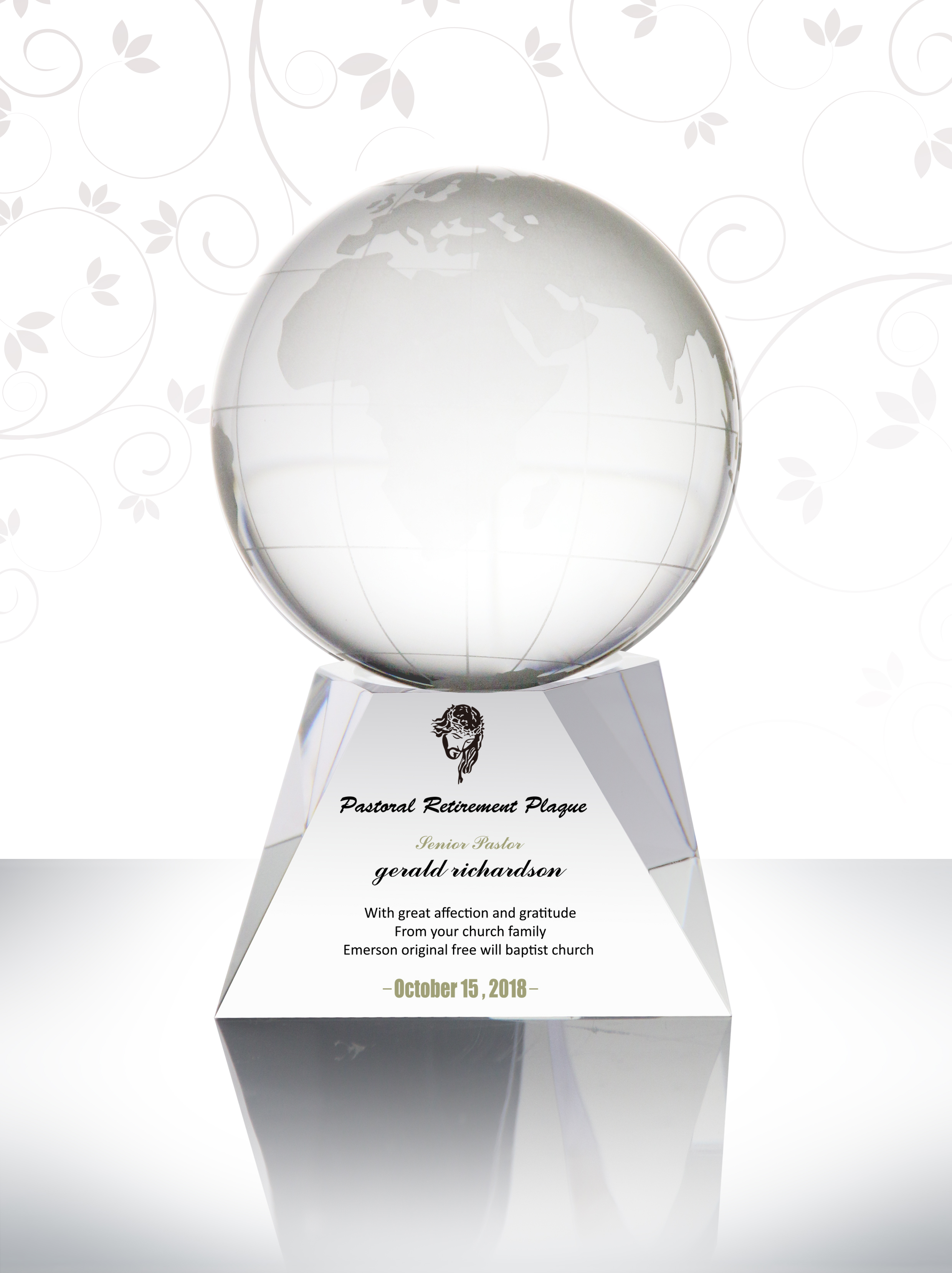Round Pastoral Retirement Plaque Pastor's Wife Appreciation Gifts How to Honor A Retiring Pastor