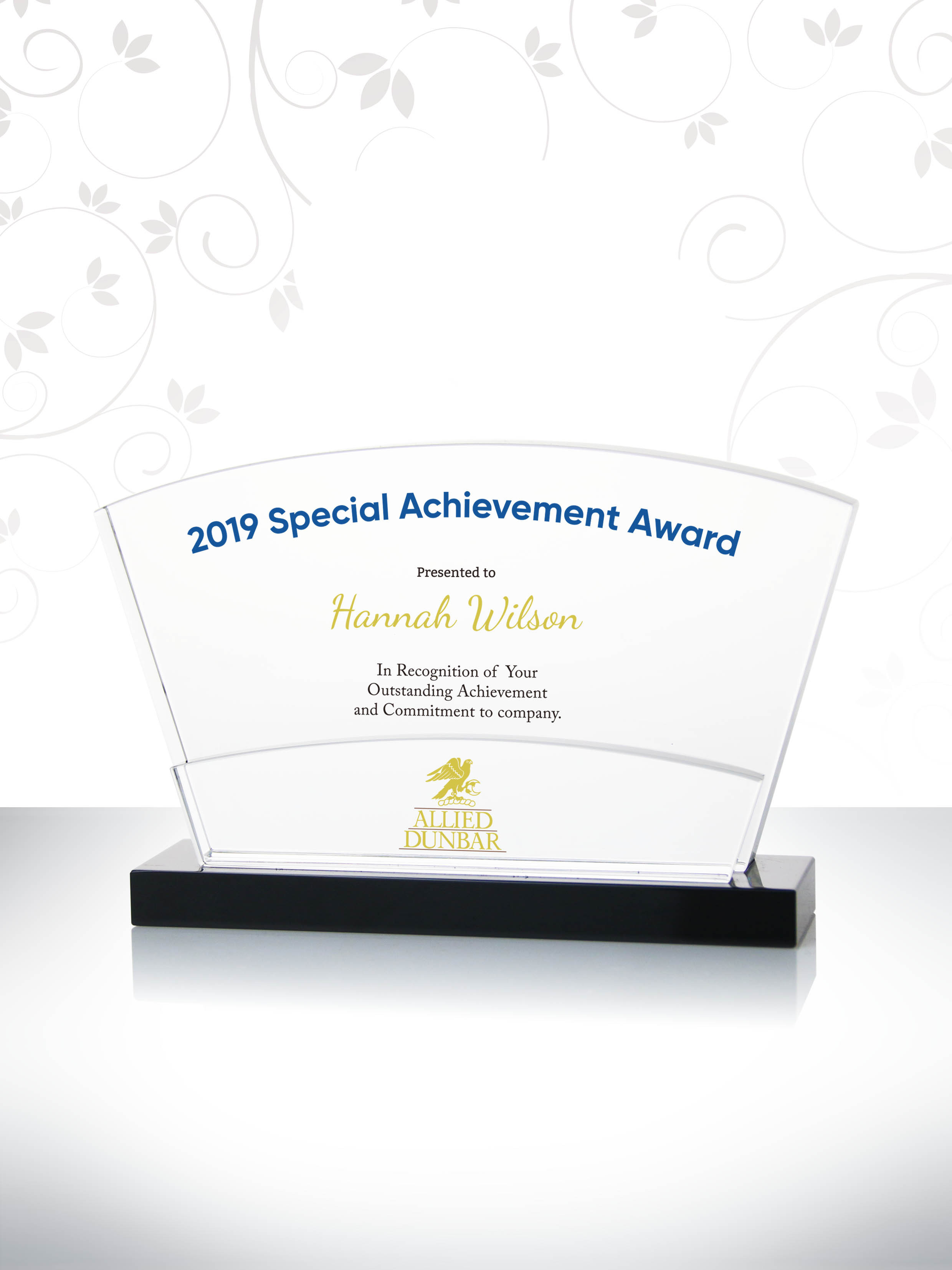 crystal special achievement award