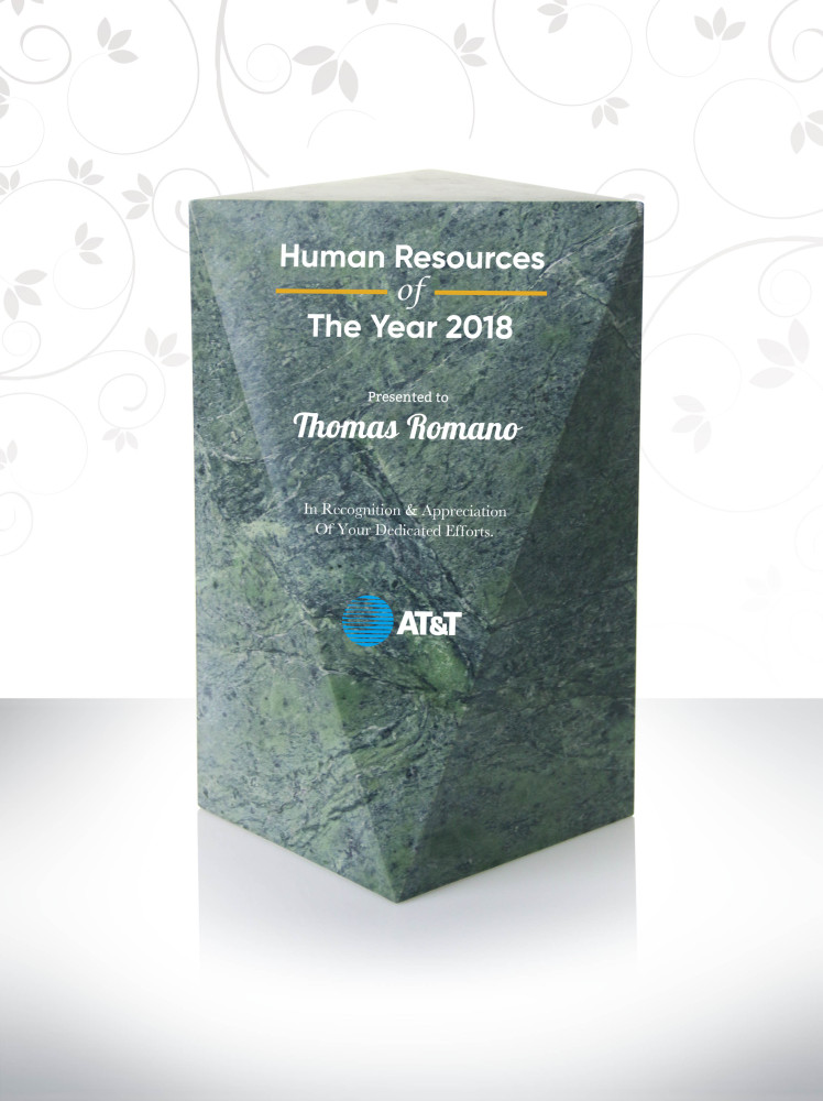 Customized Marble Human Resources of The Year Award