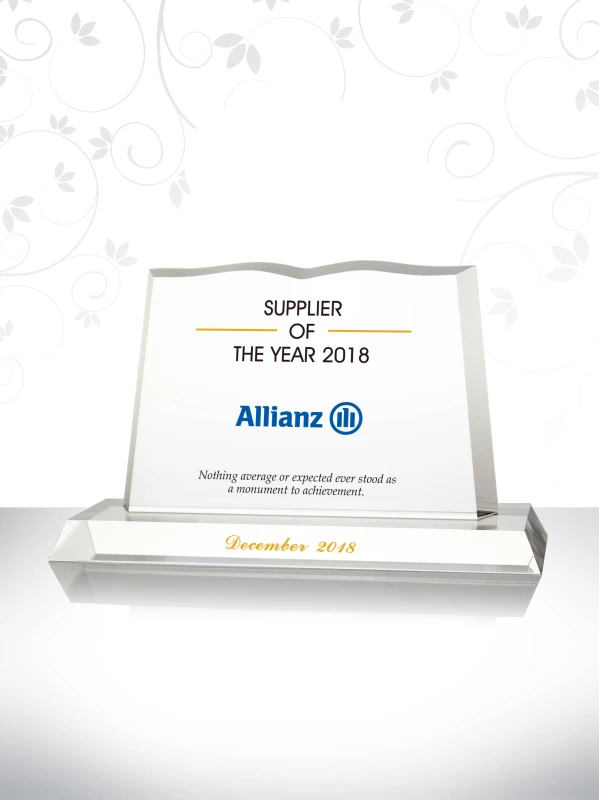 Best Supplier Award Plaque