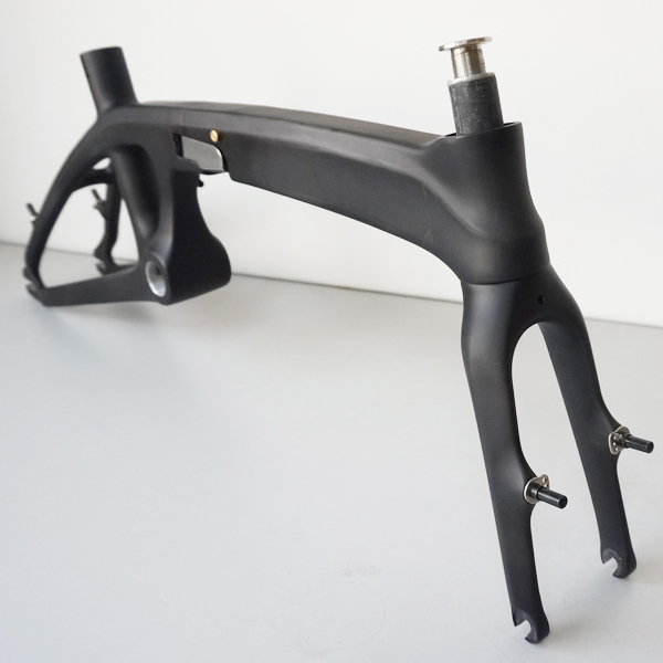 Carbon fiber folding bike frame for 14&quot; wheel