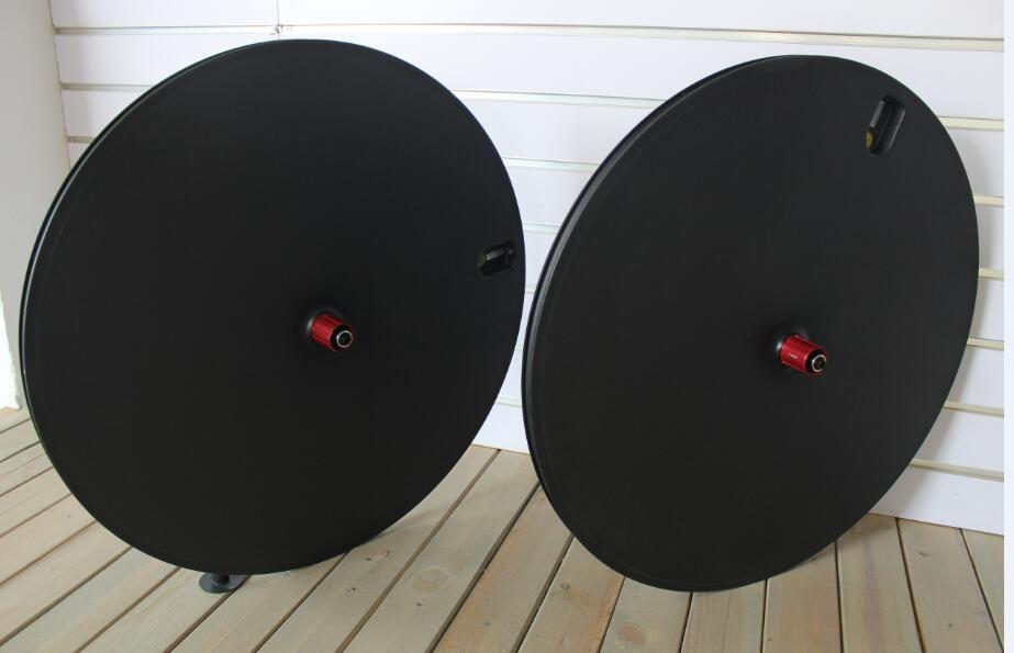 carbon fiber full disc wheel for time trial bike