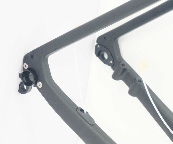 Red Color Disc Brake Carbon Gravel Bike Frame