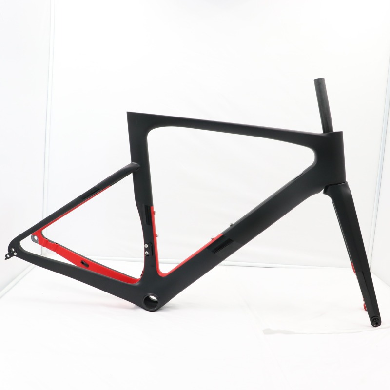 VB-R-099 black&amp;red paint road disc frameset